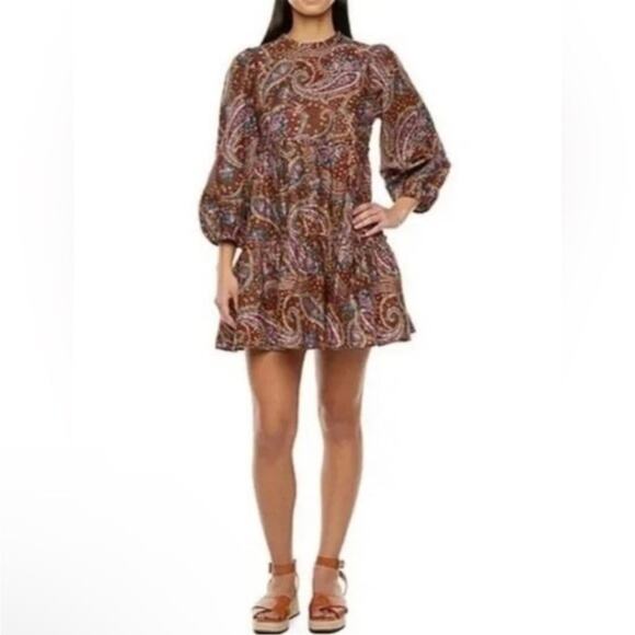 a.n.a Paisley printed dress - Picture 1 of 4